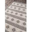 Tapis gris à motif géométrique tissé à plat à la main Laileen-31334802