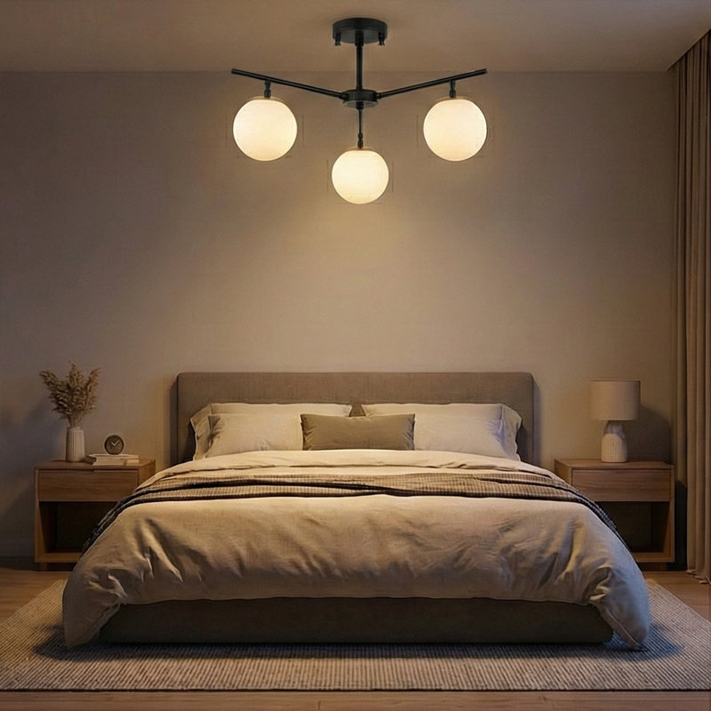 Plafonnier semi-encastré 3 lumières Modern Modern