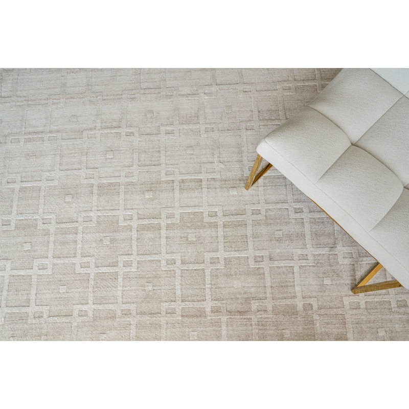 Castelli Hand Woven Wool Geometric Area Rug, Rectangle 8' x 10'