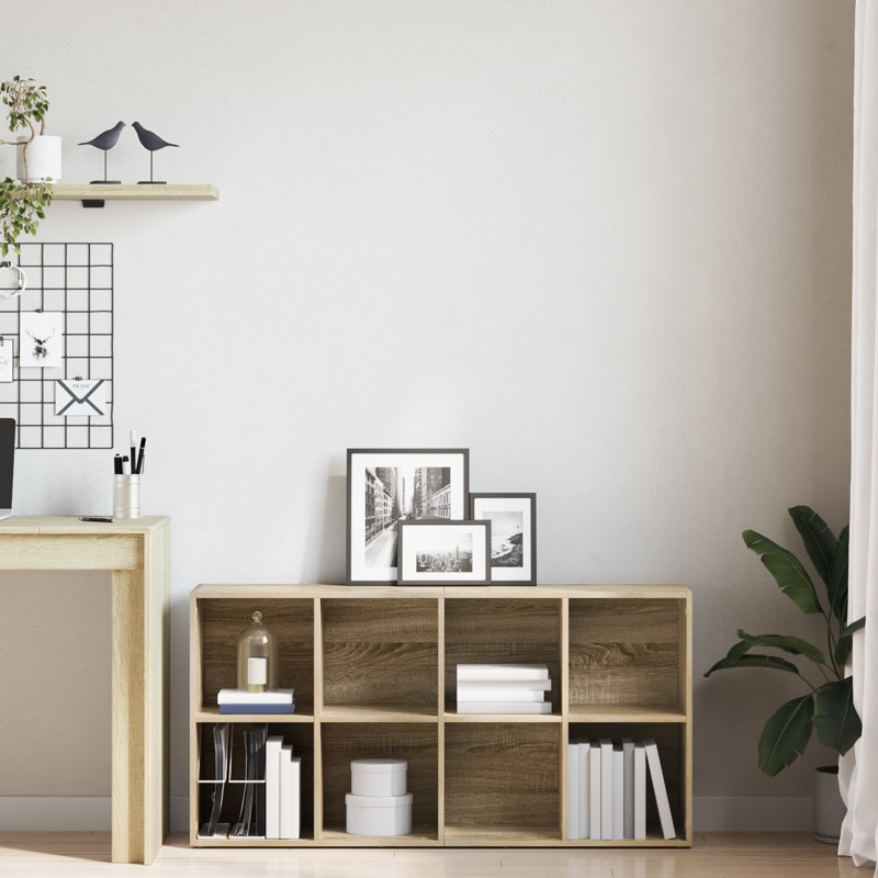 Abelia Bookcase, Sonoma Oak, (4 Shelves) 130cmH x 66cmW x 30cmD