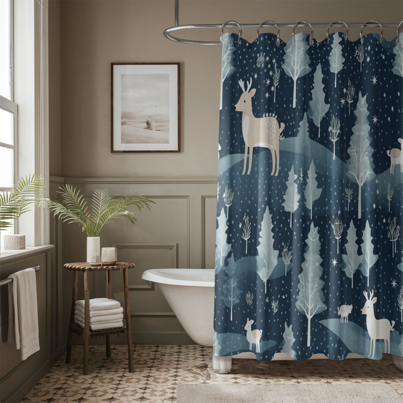 Rideau de douche Timeless Christmas - Premium, H 74 po x l 71 po