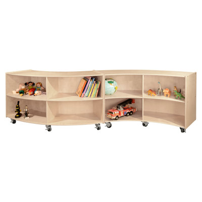 Contender 8 Compartment Shelving Unit with Casters