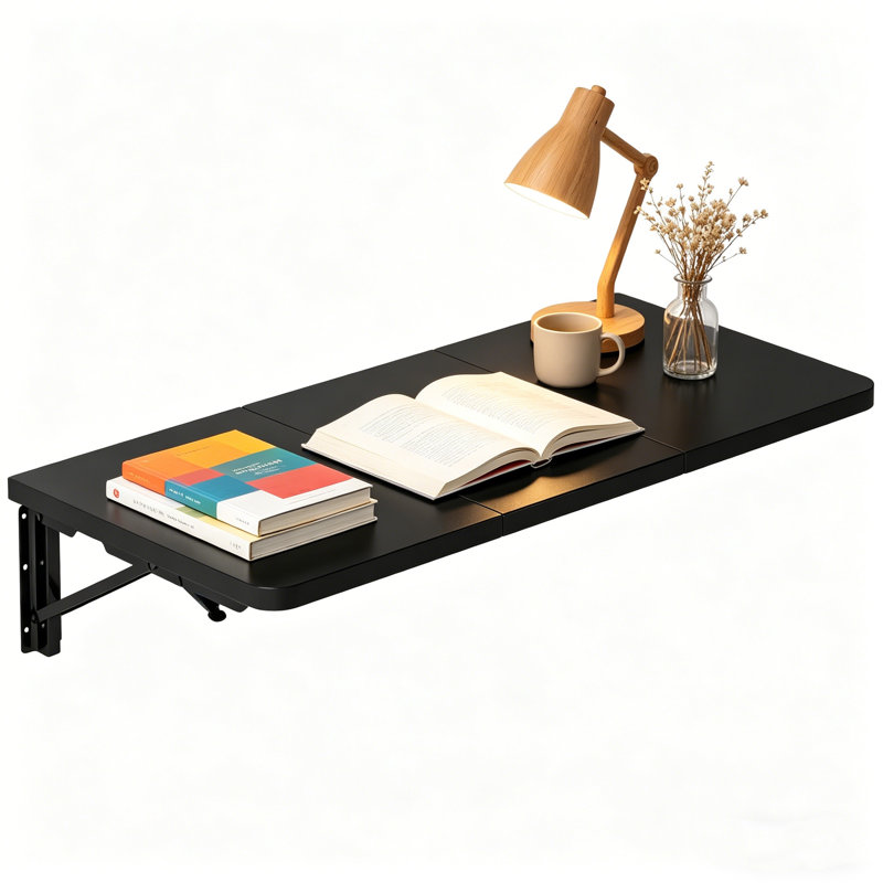 Table pliante murale avec supports robustes