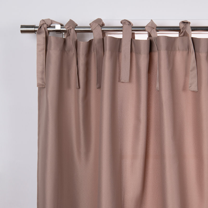 Arusyak Outdoor Tie Top Curtain, Cafe
