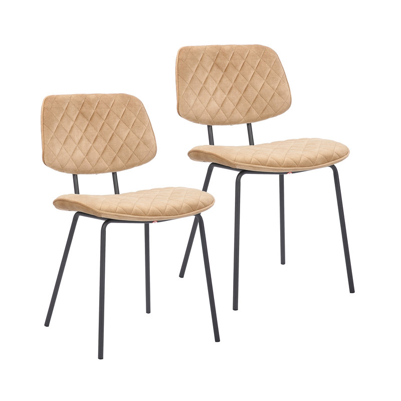 Chaise d'appoint en velours Caloundra, Champagne