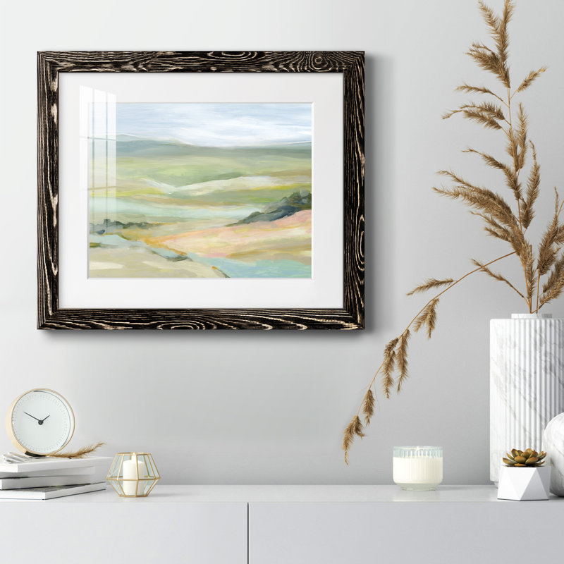 River Valley - peinture encadrée, H 24 po x l 18 po x P 1,5 po, Cadre noir