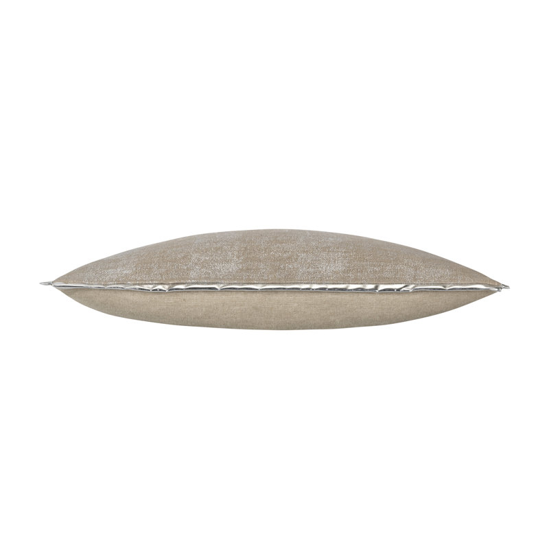 Ella Linen Lumbar Pillow Cover & Insert, Silver