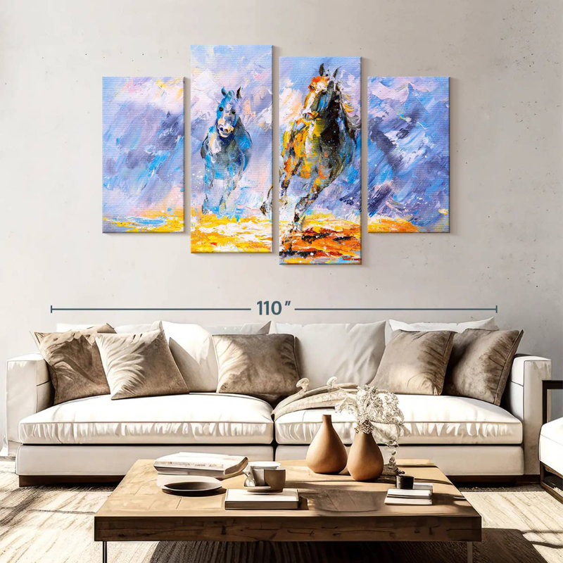 Brampt Horse Oil, 54" H x 84" W