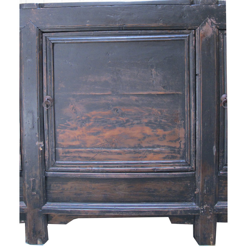 3 Door Black Farmer's Sideboard