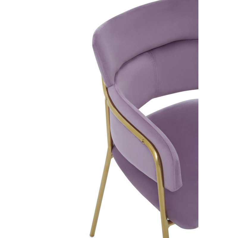 Elsberry 46cm H Velvet Upholstered Armchair, Gold, Pink