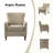 Alikah Armchair with Floral Fabric Pattern-86769085