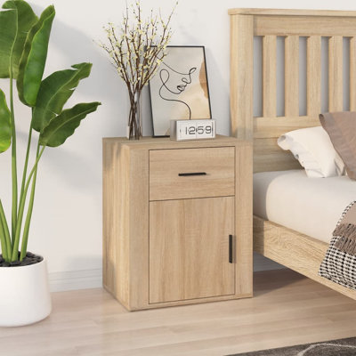 Karinn 50cm W Manufactured Wood Bedside Table