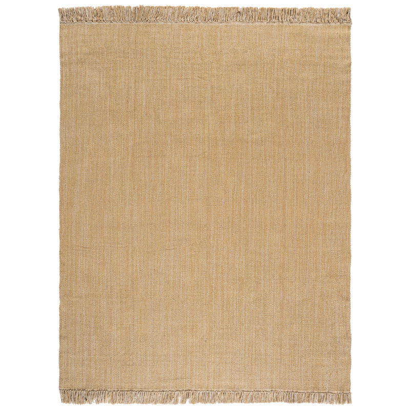 Tapis Montauk 324 tissé à la main en coton recyclé, sans motif, Rectangle 9' x 12'