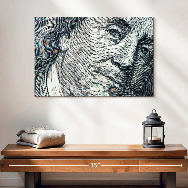 Leisha Benjamin Franklin Face, H 16 po x l 24 po