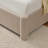 Juanetta 51.8" High Headboard Upholstered Platform Bed With 2 Large Wooden Storage Drawers, Beige, Queen Size-790409093-790407253