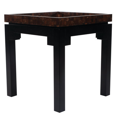 Kan Solid Wood Tray Top End Table