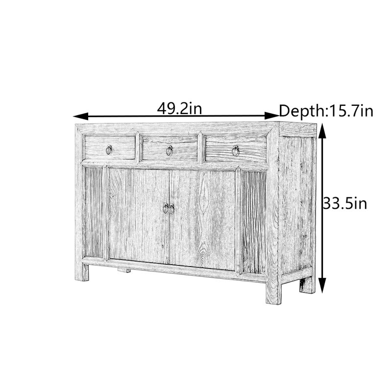 Chinese Retro Console Cabinet