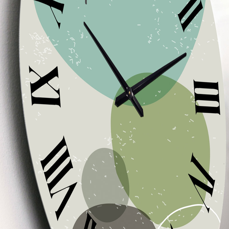Oversized Minimal Elementary Organic and Geometric Compositions XXXXXXIX Wall Clock, Small