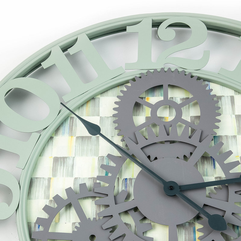 Sterling Check® Large Farmhouse Wall Clock