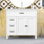 Meuble-lavabo avec lavabo en céramique, armoire de rangement et 2 tiroirs