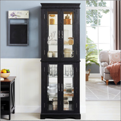 Vitrine lumineuse vitrée