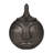 Decorative Jar Metal Aluminum Sculptural Face Design Modern Accent Lid Container Artisan Carved Style-1363444582