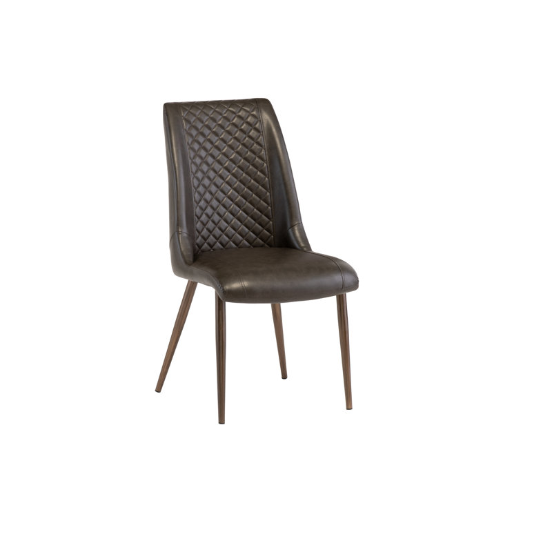 Louisburg 48cm H Upholstered Side Chair, Dark Brown