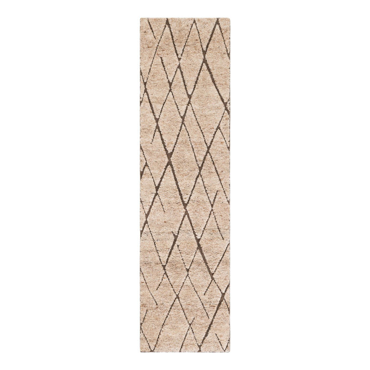Tureka Hand Knotted Wool Geometric Area Rug