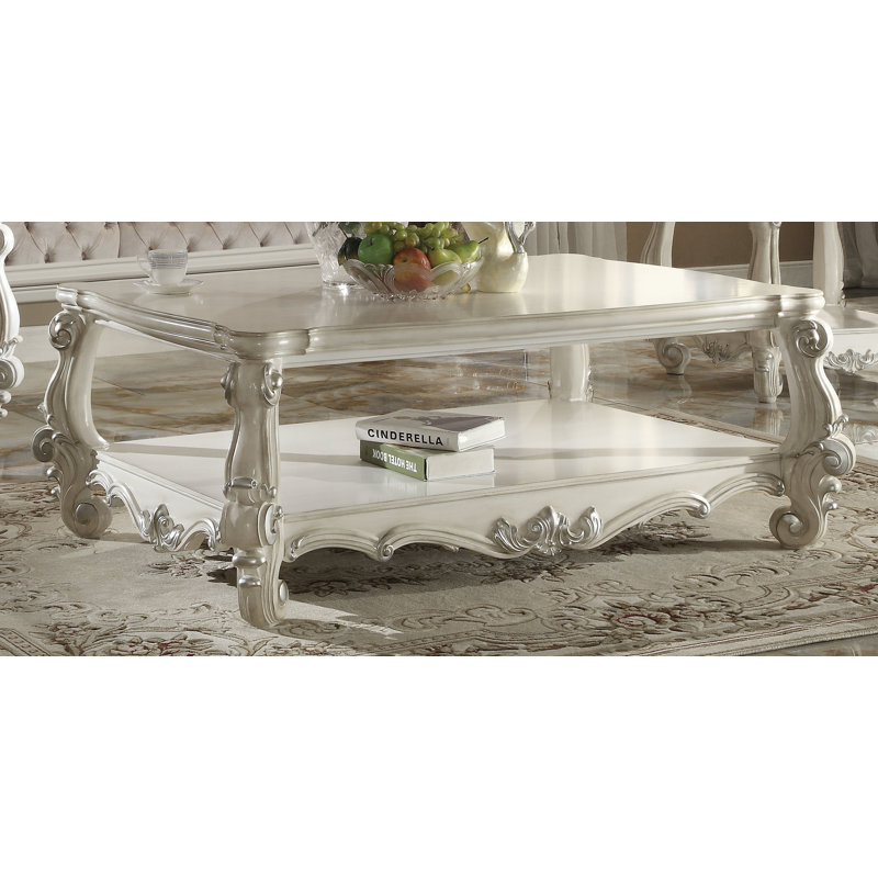 Table basse Amalia, Blanc os