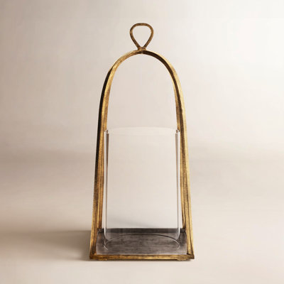 Saga Glass Hurricane Candle Holder