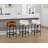 Toey Upholstered Counter Stool with Metal Frame-1233027697