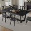 Rectangular MDF Dining Table Mid Century Modern