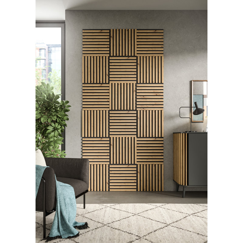 Cheridy 40 cm x 40 cm Acoustic Wall Paneling in Brown (4-pack)