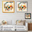 Art géométrique multicolore aquarelle IV - peinture sur toile-9820549-9820546