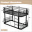 Twin over Twin Bunk Bed with Ladders & Guardrails, Upgraded Round-Pipe Metal Frame, Stylish & Versatile for Any Room,Black