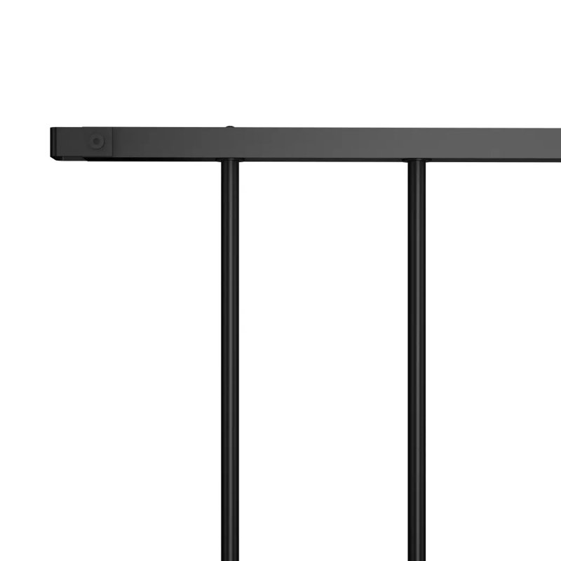 Trinton  Fence Panel Powder-coated Steel 1.7x1.25 m, Black