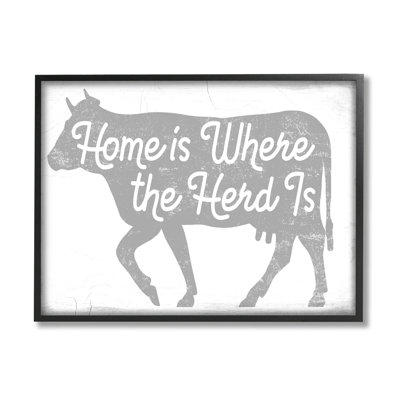 «Home Is Where Herd Is» par Lil 'Rue - Impression sur bois