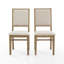 Chaise d'appoint rembourrée en lin Heymann (ensemble de 2)-1340791475