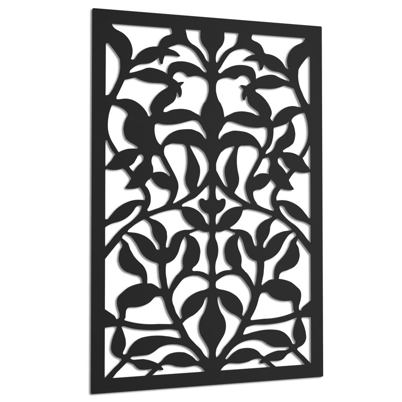 Paravent 48 po x 32 po, Noir