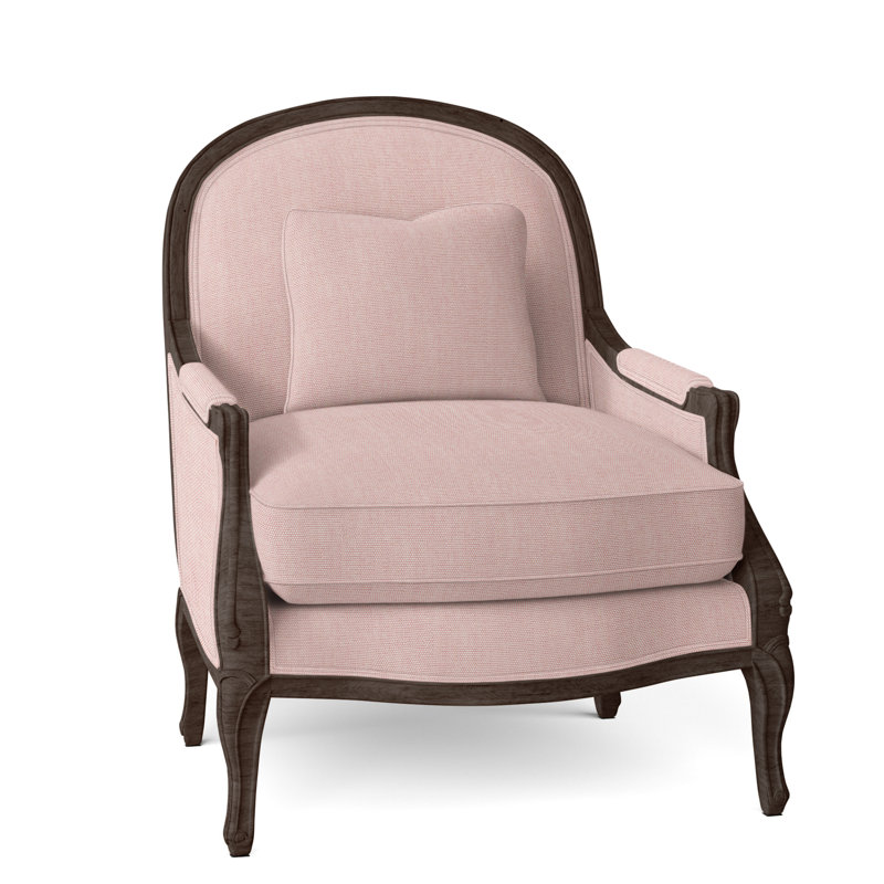 Adair Upholstered Armchair, Hazelnut, Perigold Play Cameo