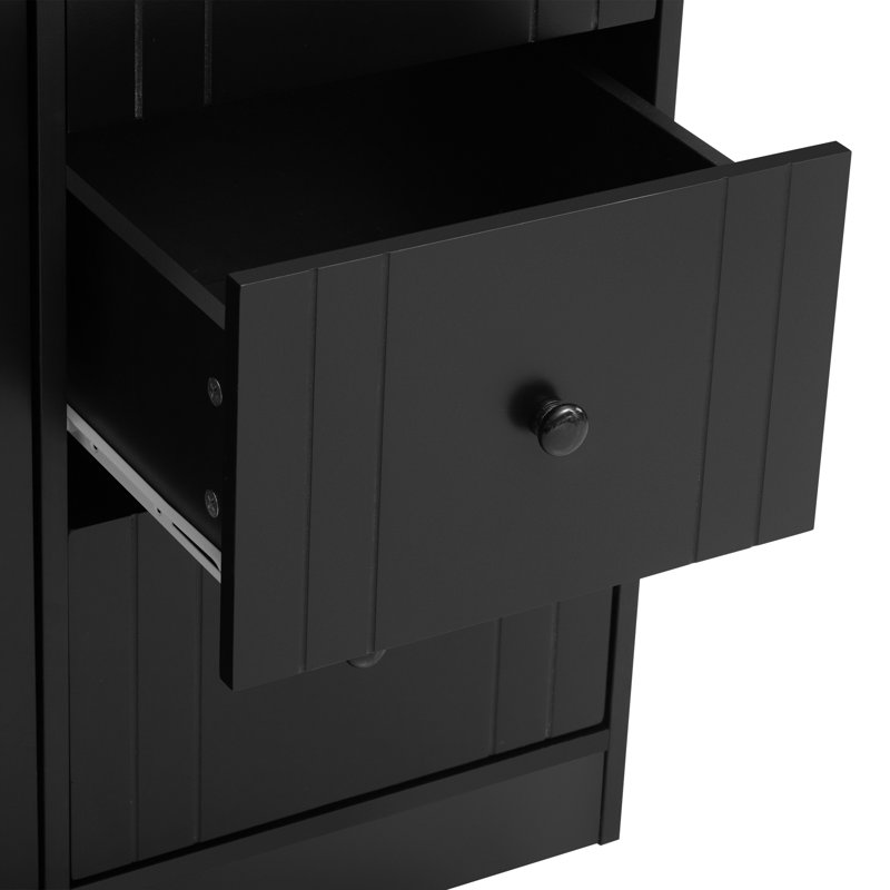 U_STYLE Innovative Sideboard With 2-Door, 3-Drawer Design And Adjustable Pull-Out Top For Flexible Use,Suitable For Study,Entrance And Living Room