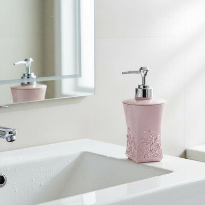 Distributeur de savon liquide en résine sculpté européen sculpté pour salle de bain 500 ml