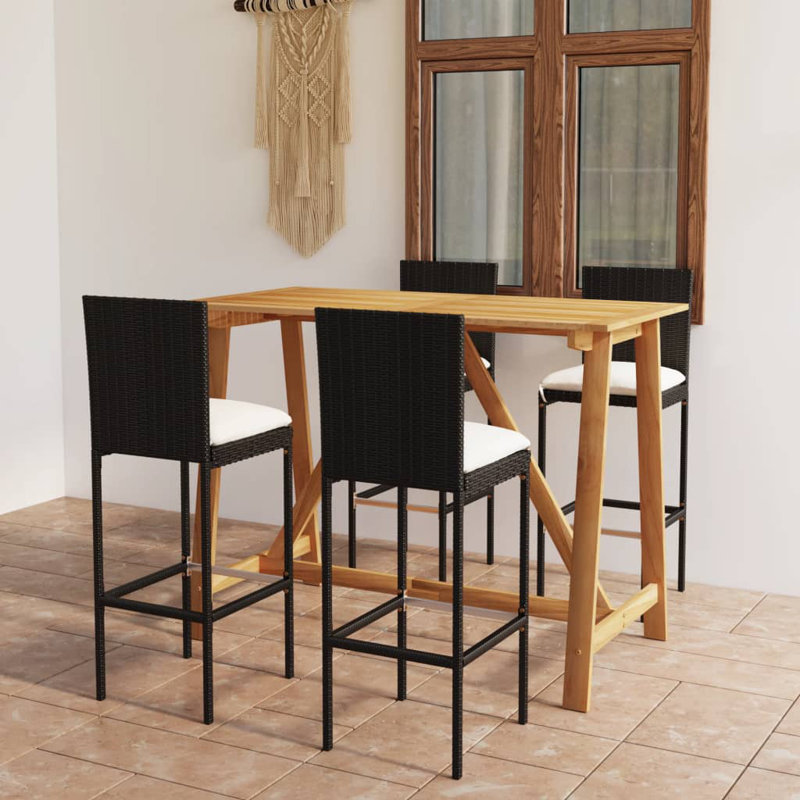 Ensemble de bar pour l'extérieur Garden, Cream, Black