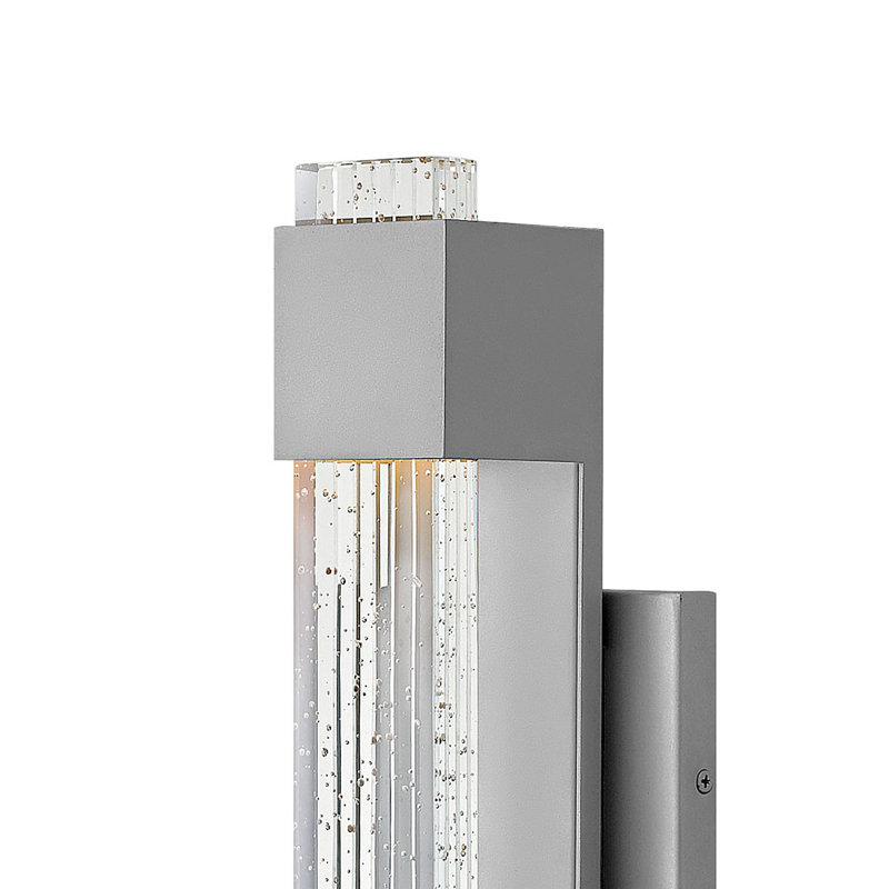 Glacier LED Outdoor Flush Mount, Bronze, 15.5" H x 4.8" W x 4" D