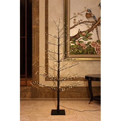 Bouleau noir avec lumières DEL à l'intérieur seulement