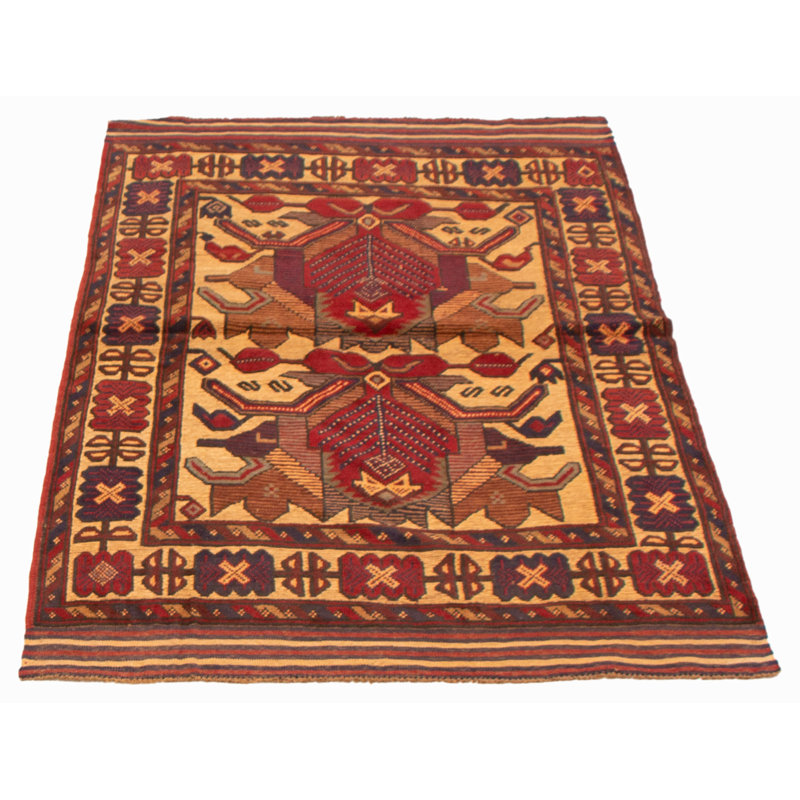 Tapis tadjik brun clair 4 pi 0 po x 6 pi 4 po