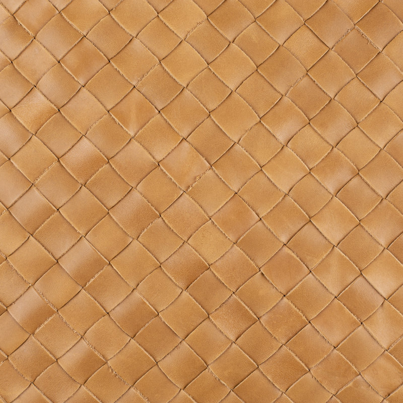 Housse et insert de coussin carré en cuir Lawdon, Polyester/ Bourre en polyester