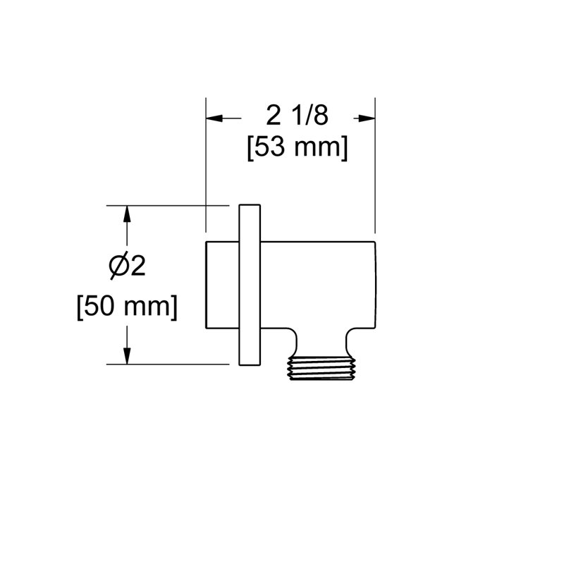 Riobel Handshower Outlet, Polished Nickel