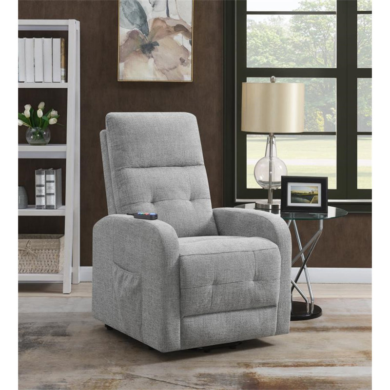 Fauteuil inclinable électrique lève-personne de 27 po Ivor, Gris