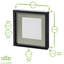 Nicola Spring - 10" x 10" White 3D Box Photo Frames - 6" x 6" Mount - Grey